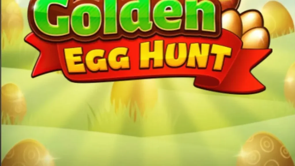 Tampilan visual slot Golden Egg Hunt dengan tema musim semi dan telur emas.
